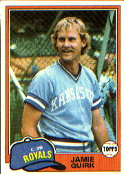 1981 Topps Baseball Cards      507     Jamie Quirk